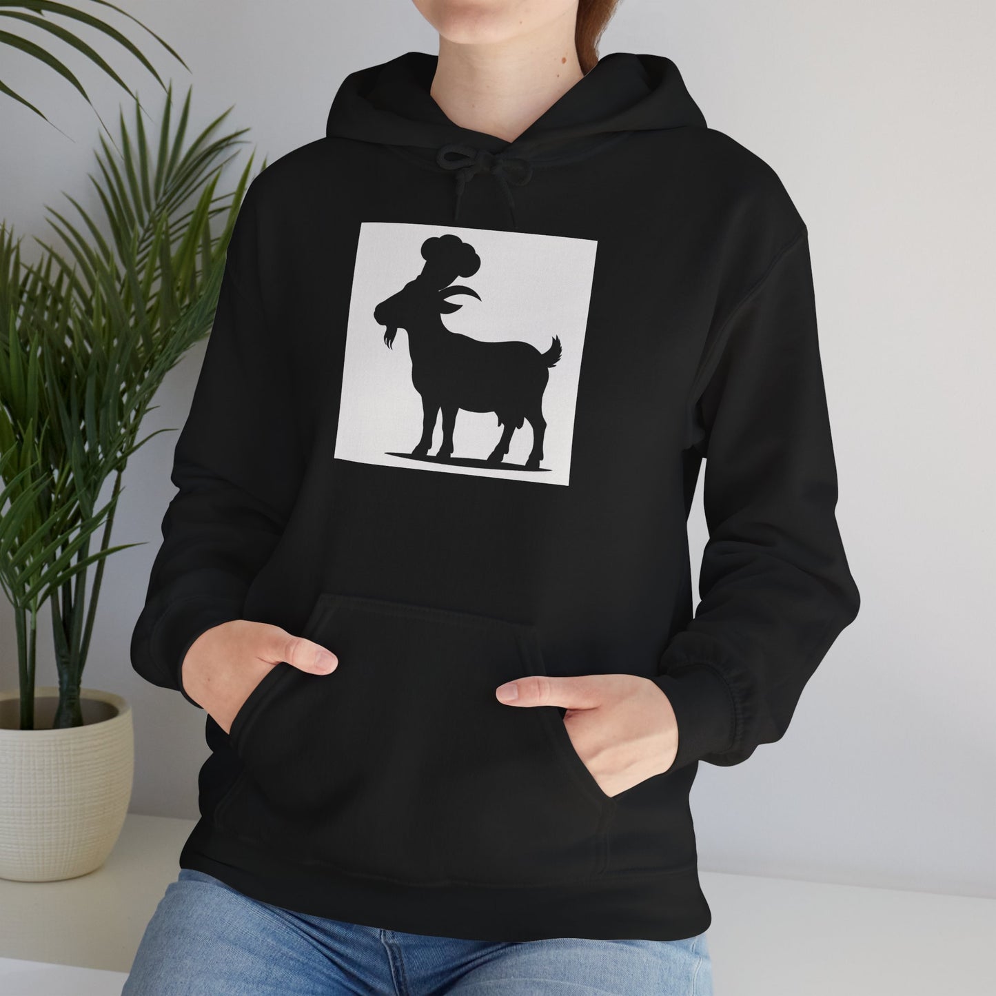 Goat Silhouette Hooded Sweatshirts - Select Colors