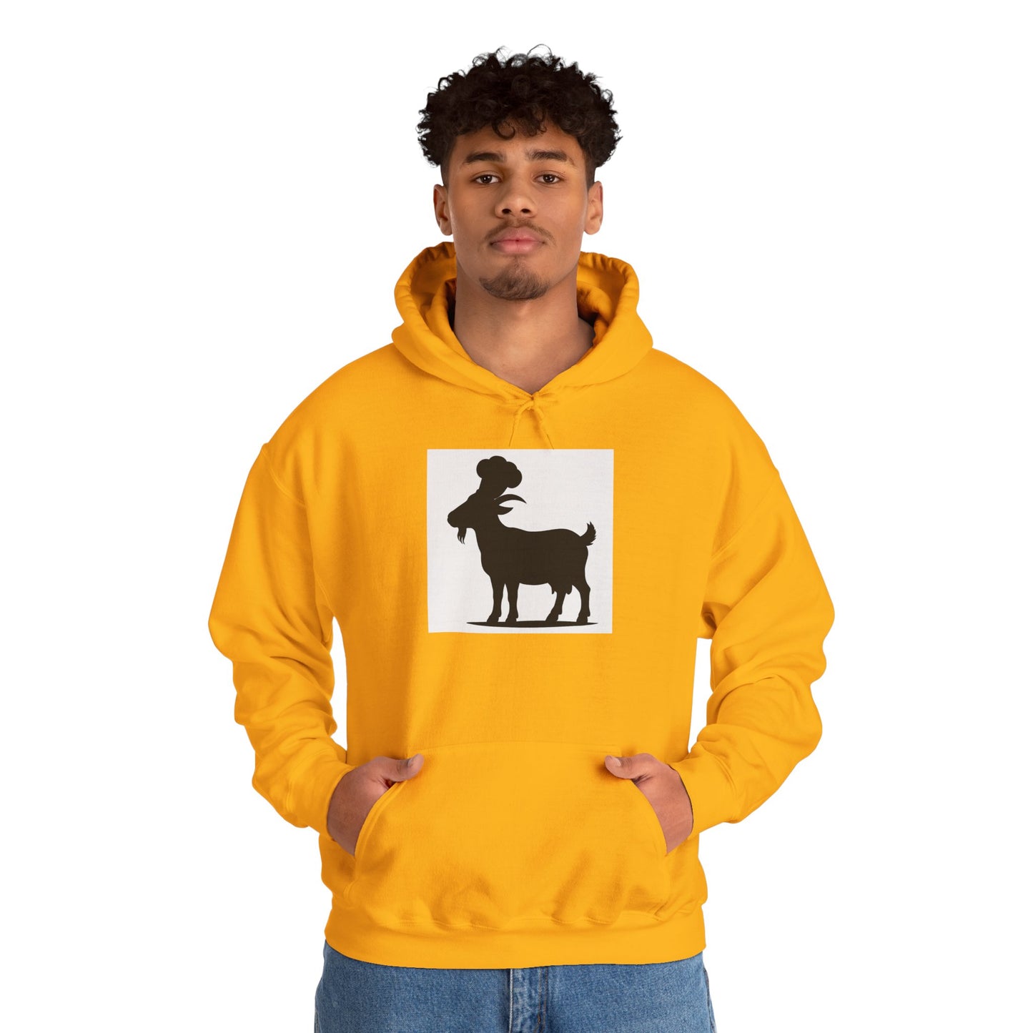 Goat Silhouette Hooded Sweatshirts - Select Colors