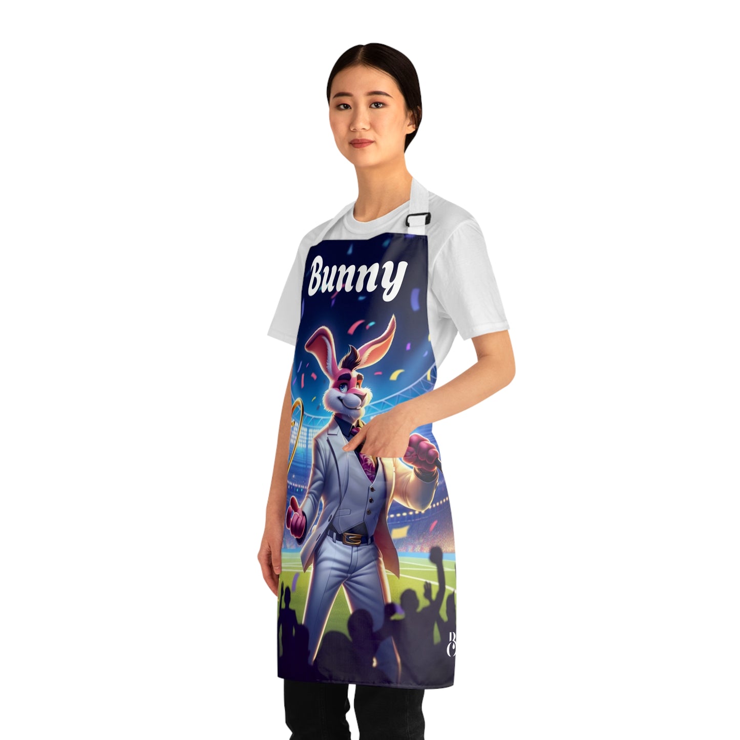 Bunny Superbowl Championship Stadium Trophy Apron