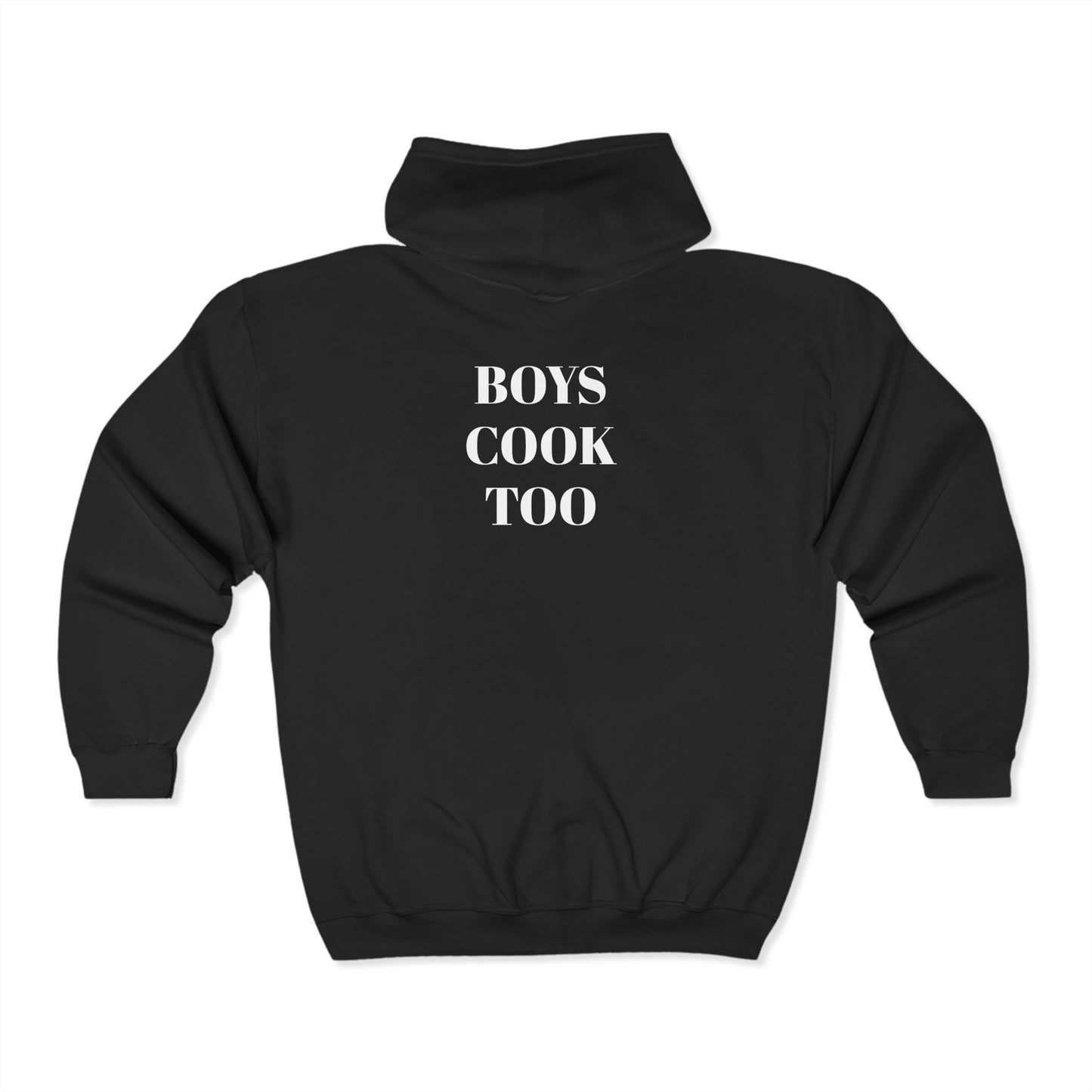 Boys Cook Too Full Zip Hoodie - Unisex Heavy Blend Sweatshirt