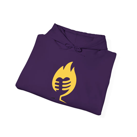 'Mic on Fire' Hooded Sweatshirts (select colors)