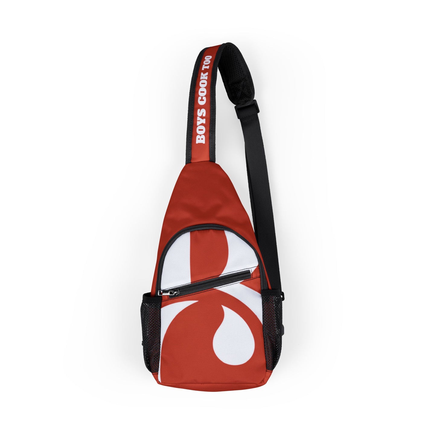 Stylish Crossbody Firm Nylon Bag - Red