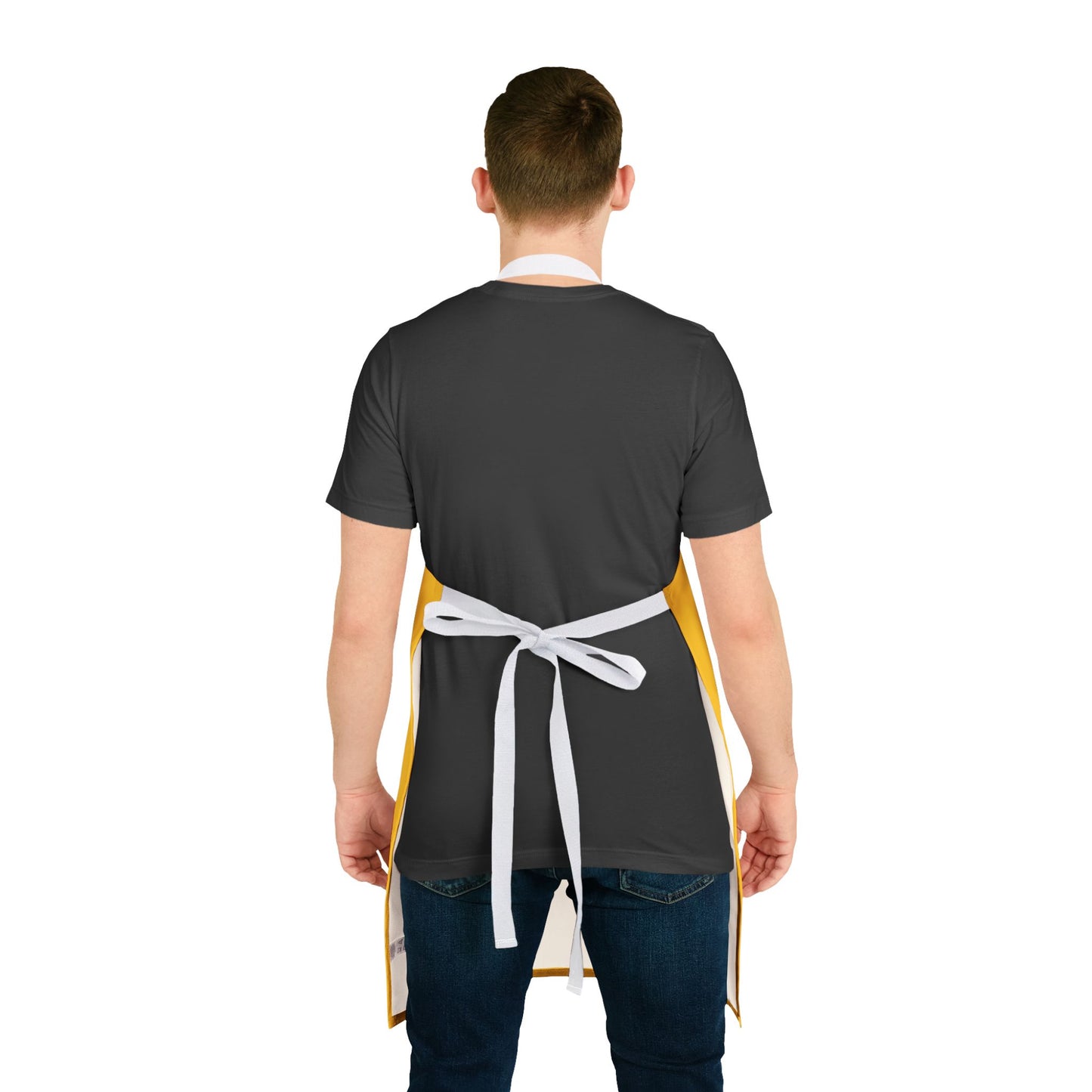 'I Love Boys Who Cook' Mustard Seed Yellow Apron
