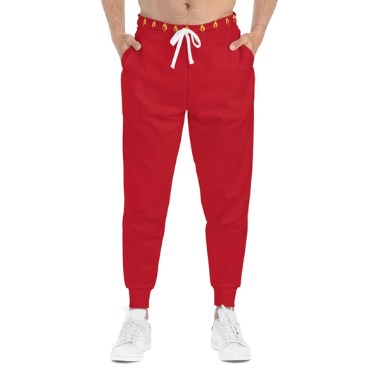 Athletic Joggers, Red