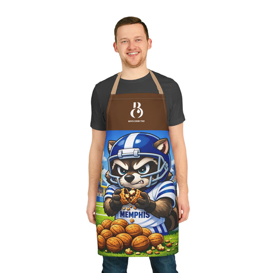 Memphis Football Raccoon BBQ Cooking Apron