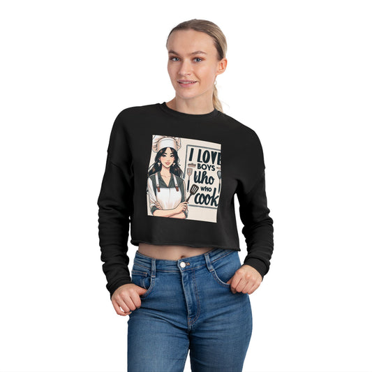 Darling Cropped Sweatshirt For Those Who Love Boys Who Cook