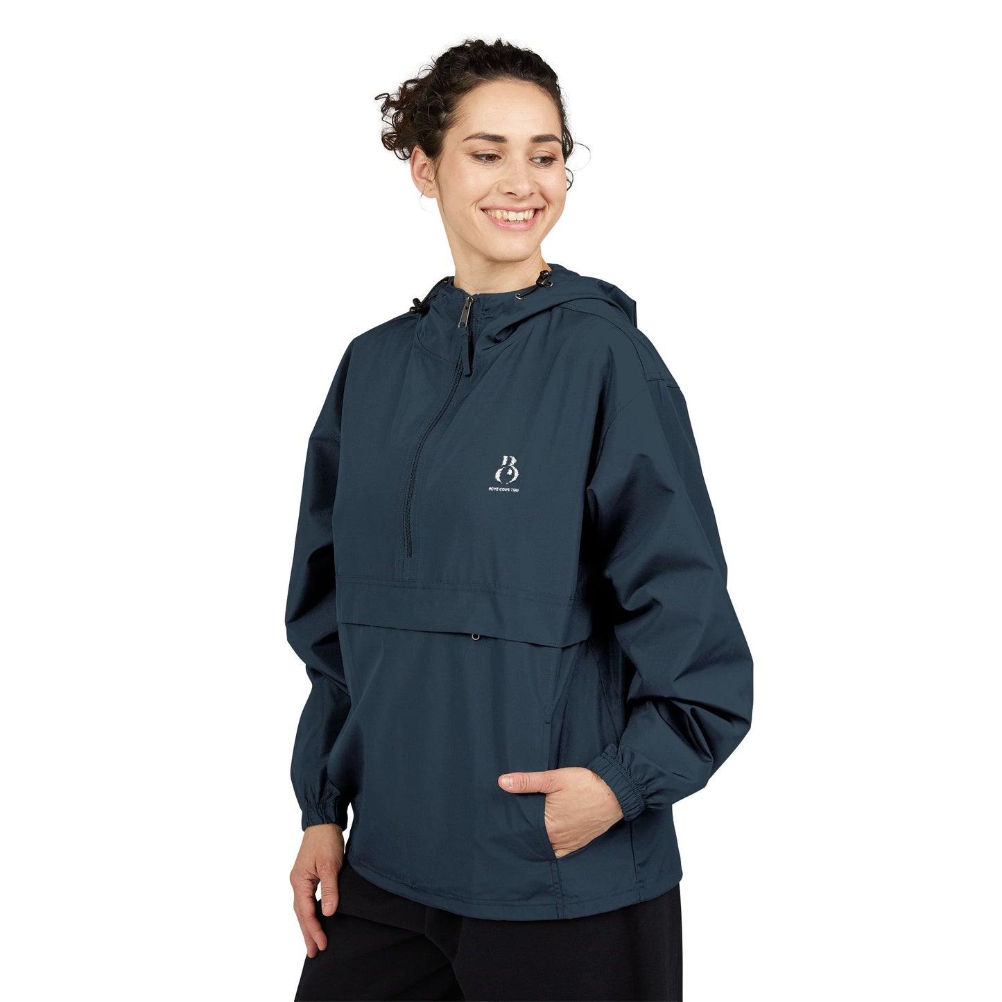 Waterproof, Hooded, Pullover Jacket — Champion Lightweight Windbreaker
