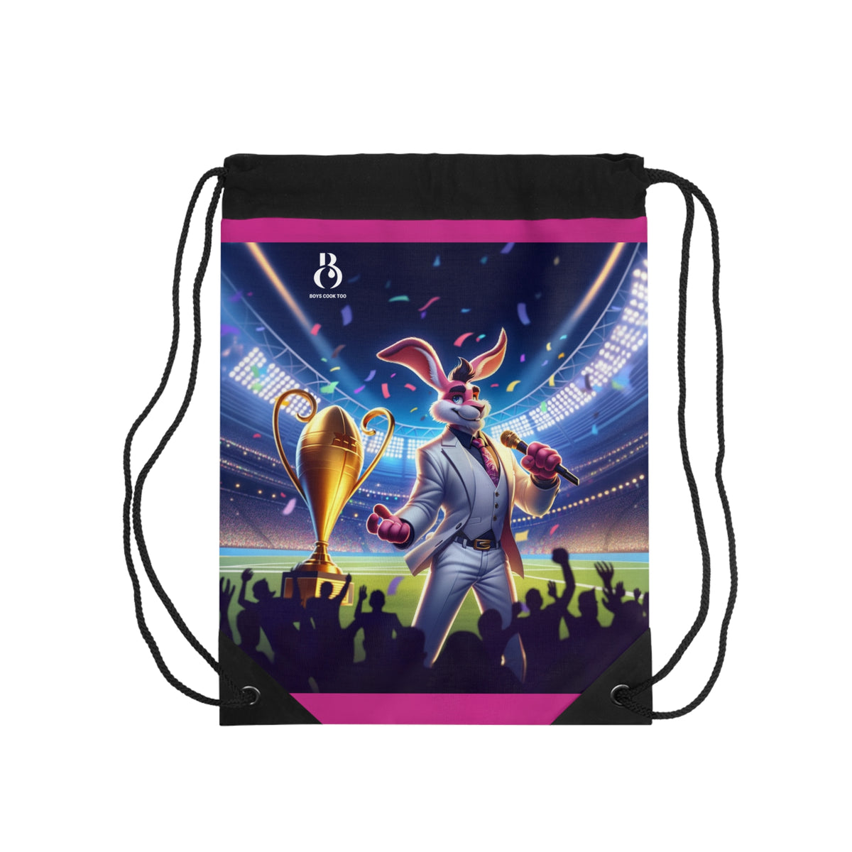 Super Bowl Bunny Vibes Drawstring Bag