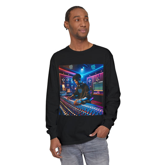 Music Producer Shrug - Studio Vibes Long Sleeve Shirt