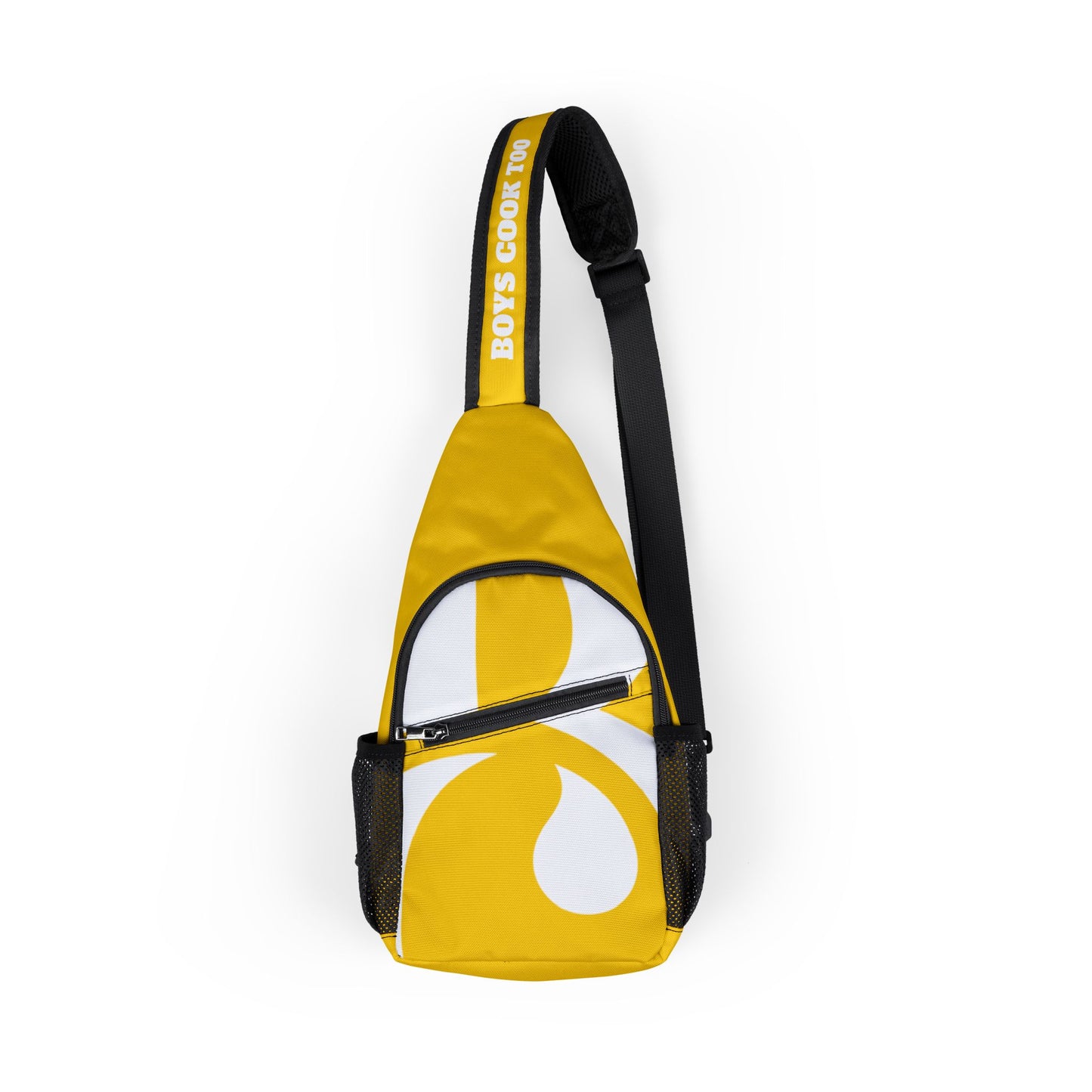Stylish Crossbody Firm Nylon Bag - Yellow