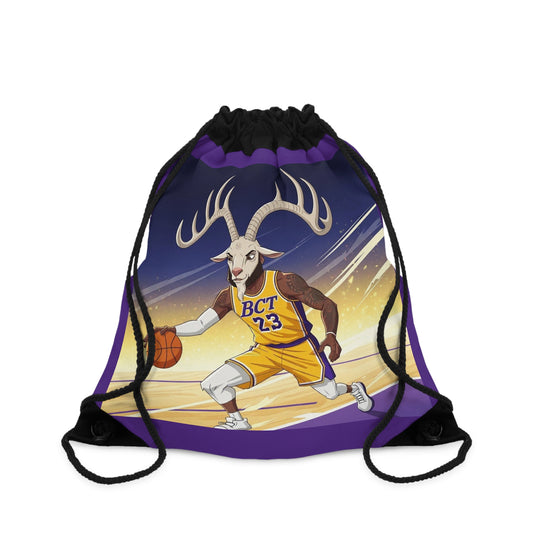 Basketball Goat Vibes Drawstring Bag