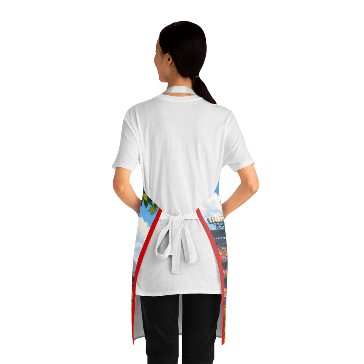 Baseball Los Angeles Playful Monkey Apron - Perfect for Game-Day Cooking & BBQ