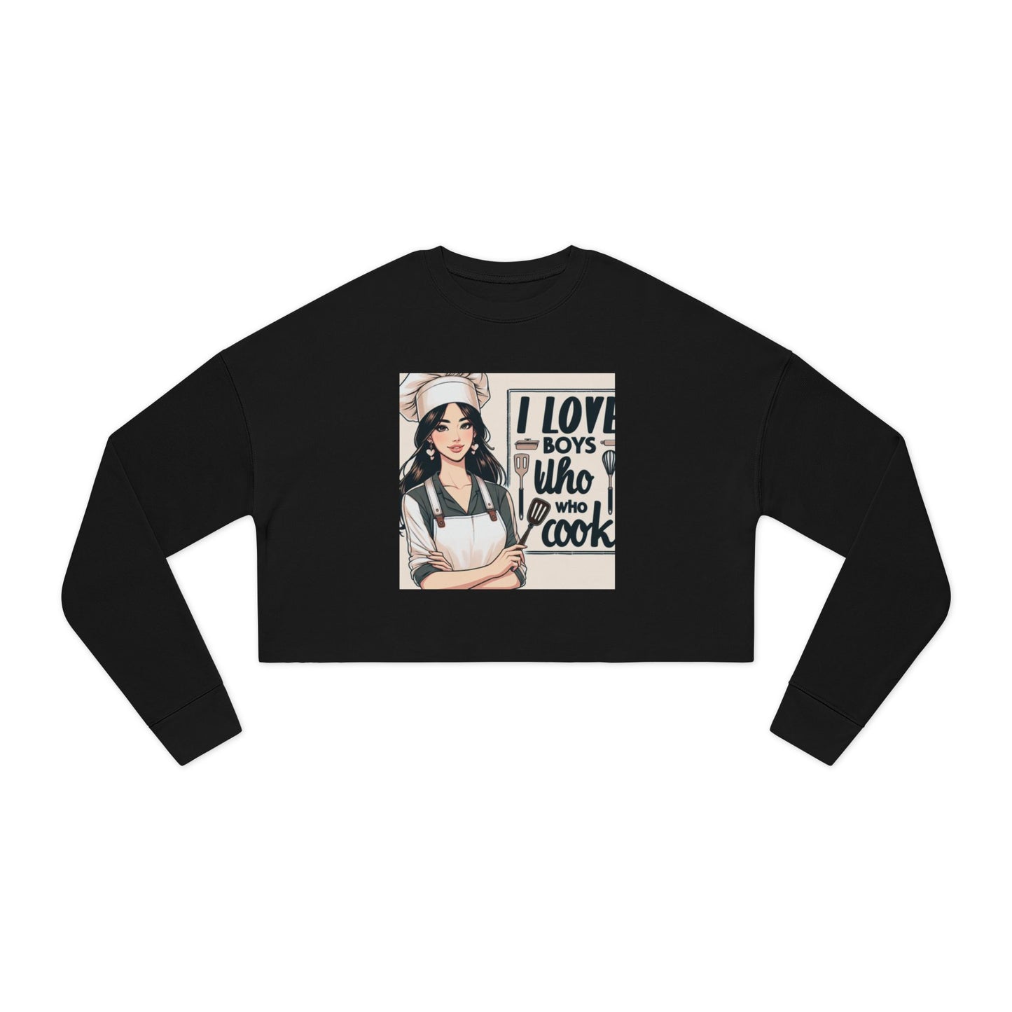 Darling Cropped Sweatshirt For Those Who Love Boys Who Cook