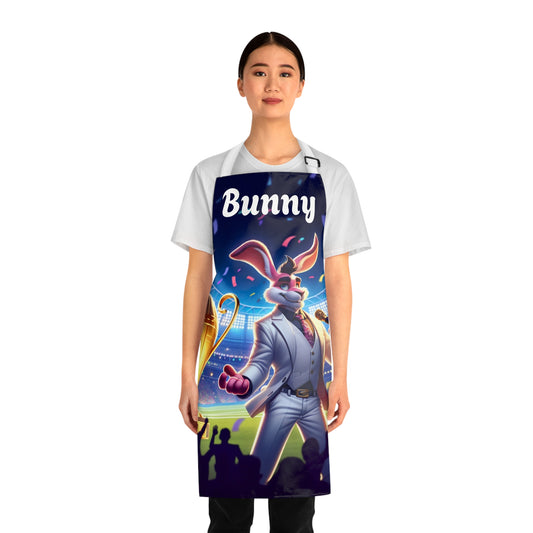 Bunny Superbowl Championship Stadium Trophy Apron