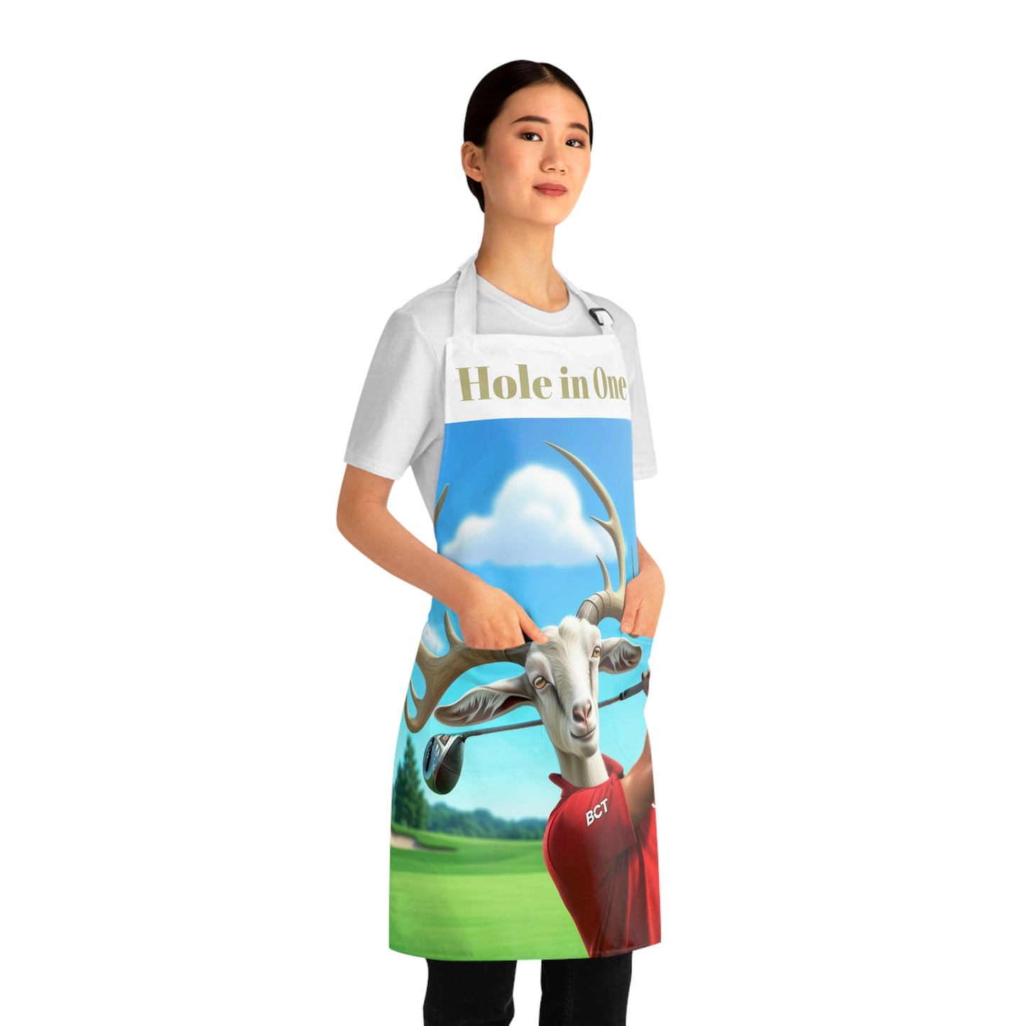 Hole in One Golf Goat Apron