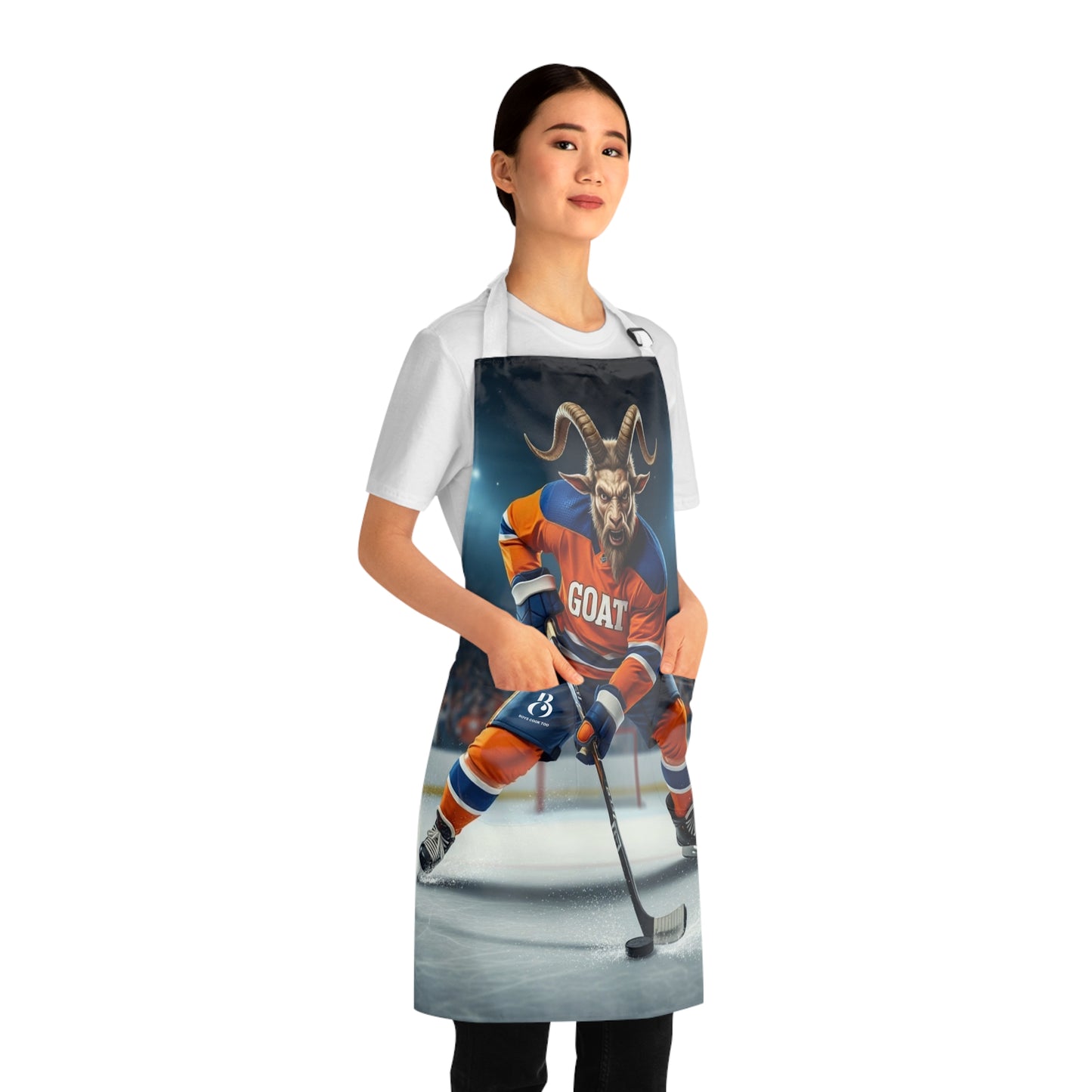 Hockey Goat Player Ice Rink Apron