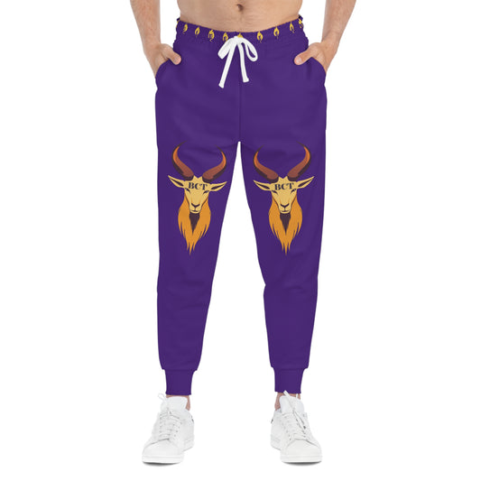 Goat Joggers, Purple & Gold