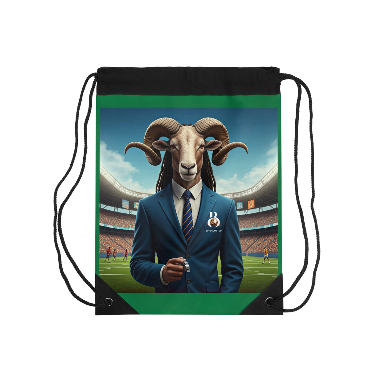 Goat Coach Drawstring Bag