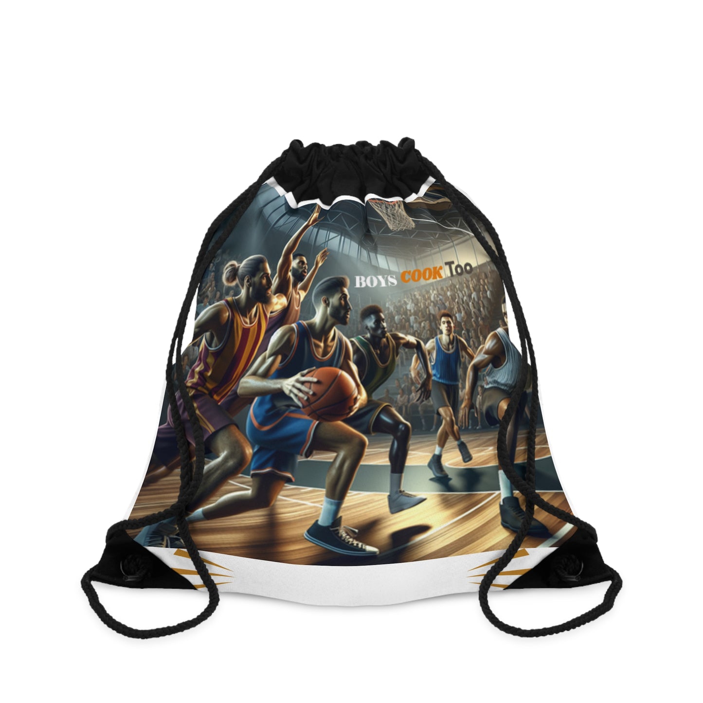 Basketball Vibes Drawstring Bag