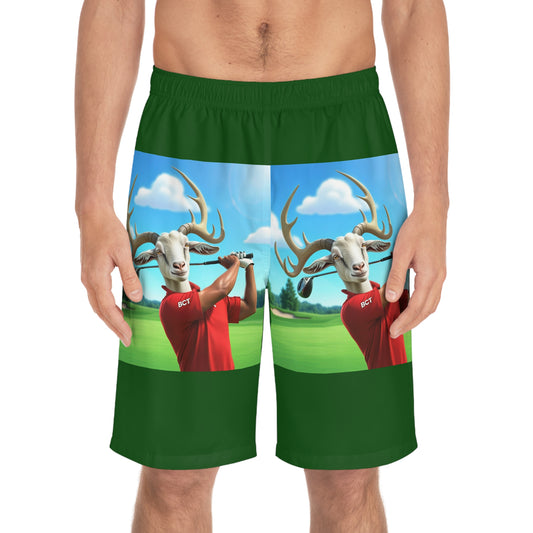 Golf Goat White Party Shorts