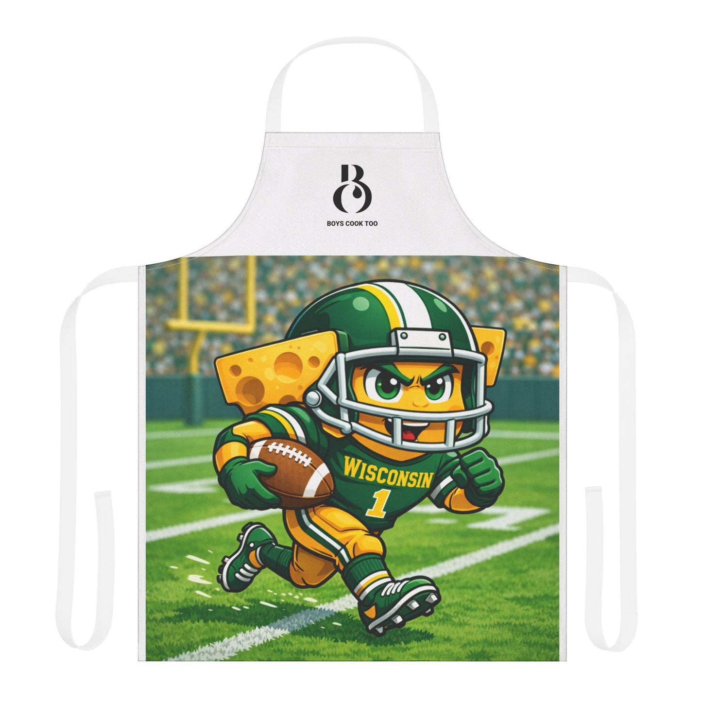 Wisconsin Football Cheesehead Cooking Apron — Cute Fan Gift