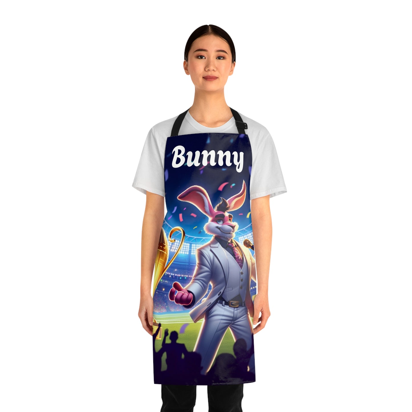Bunny Superbowl Championship Stadium Trophy Apron