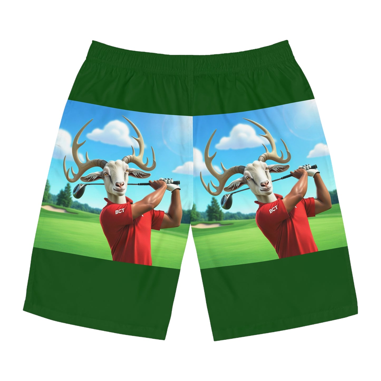 Golf Goat White Party Shorts