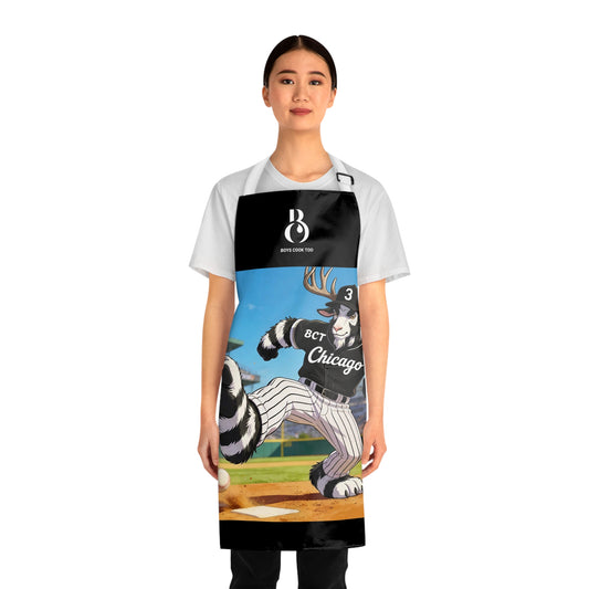 Chicago Black & White Baseball Stadium Apron