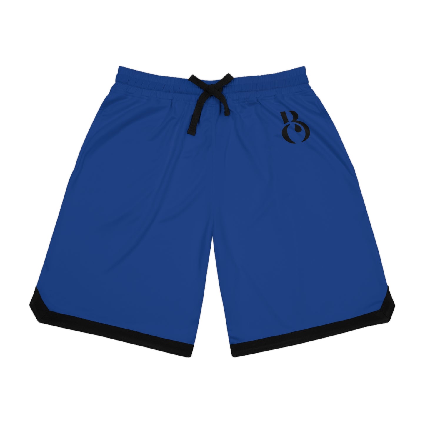 Basketball Rib Shorts, Cool Summer Wear (Blue)