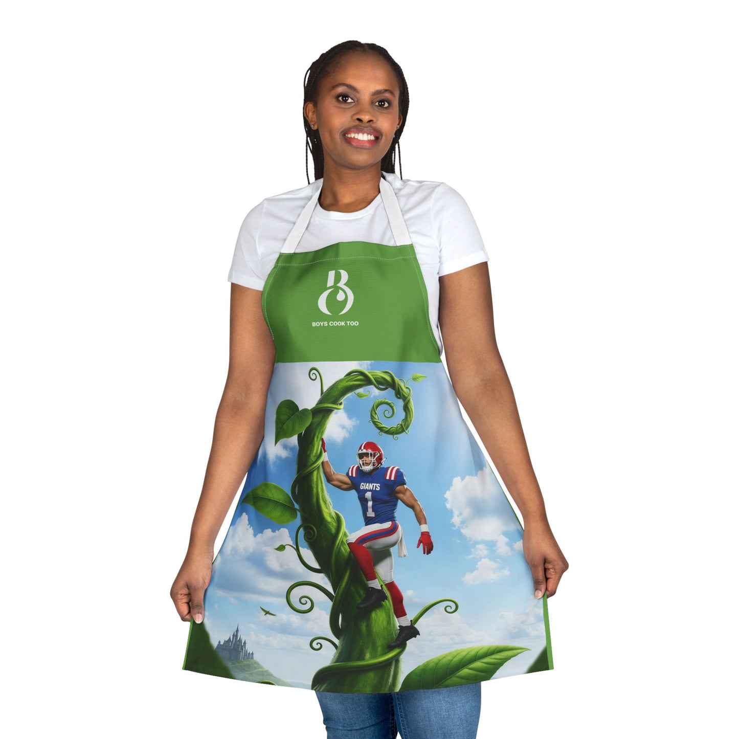 Jolly Green Giants Football Beanstalk Kitchen Apron (All-Over Print)