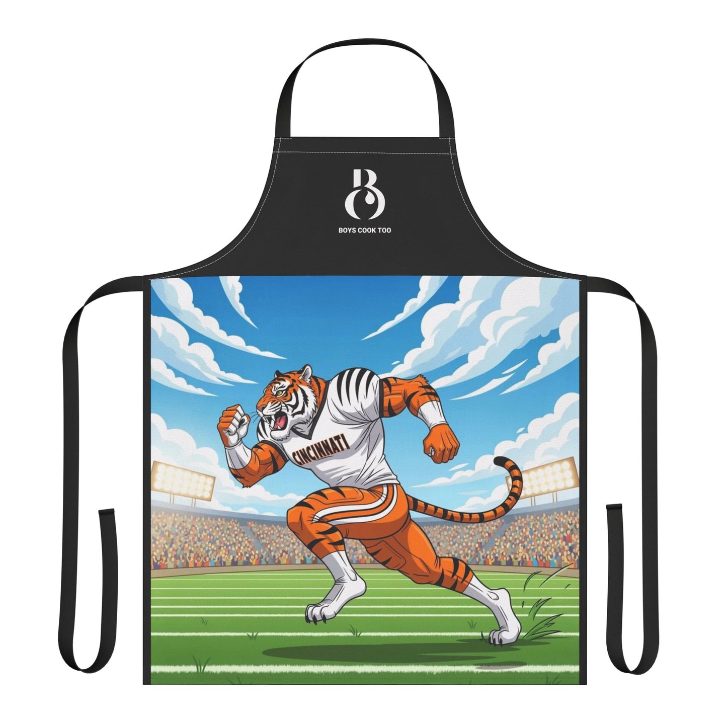 Football Tiger Player — Cincinnati Sports Fan Chef Apron