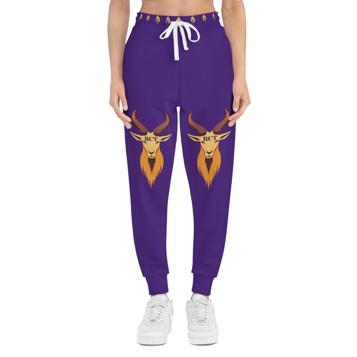 Goat Joggers, Purple & Gold