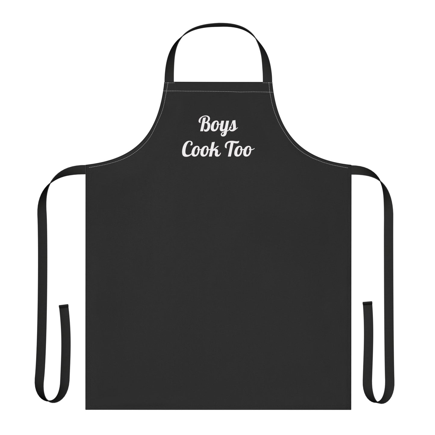 'Boys Cook Too' Signature Chef Apron for Men, Women & Young Cooks