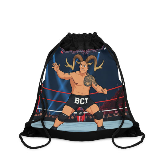 Wrestling Goat Vibes Drawstring Bag