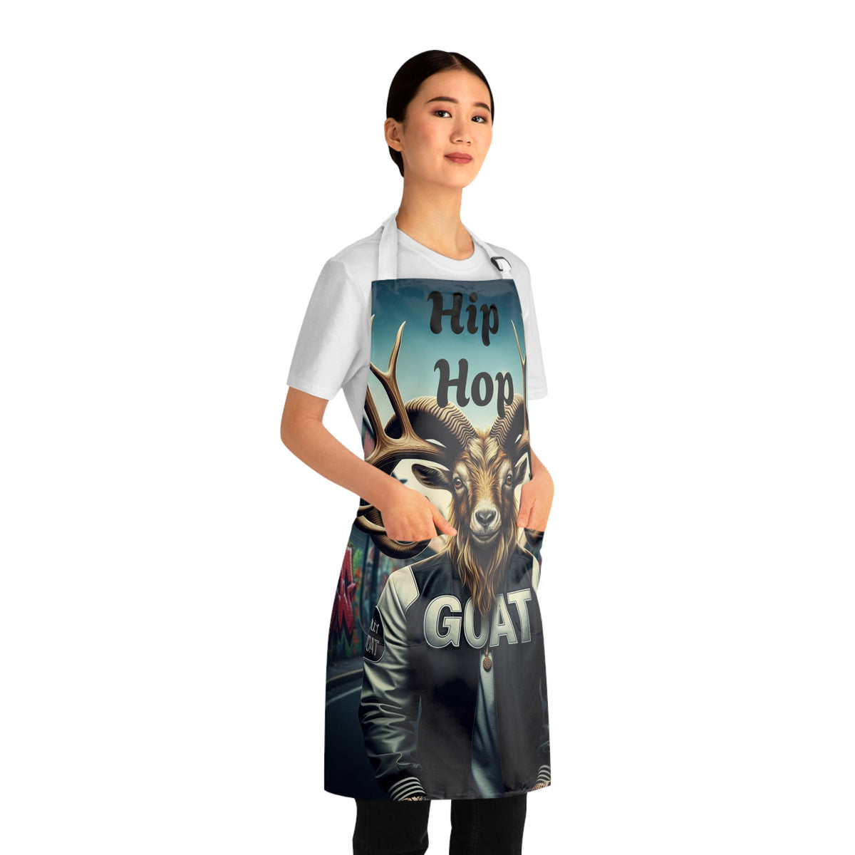 Hip Hop GOAT Urban Graffiti Music Apron