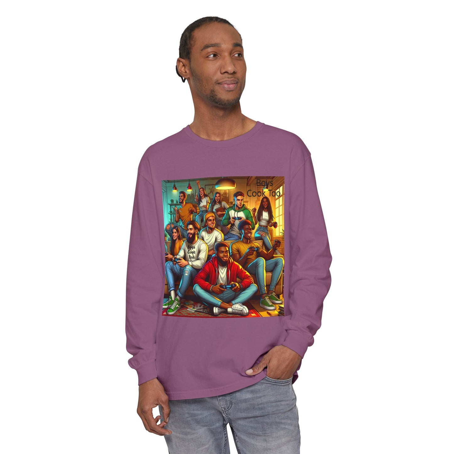 Playing Video Games Long Sleeve Shirt