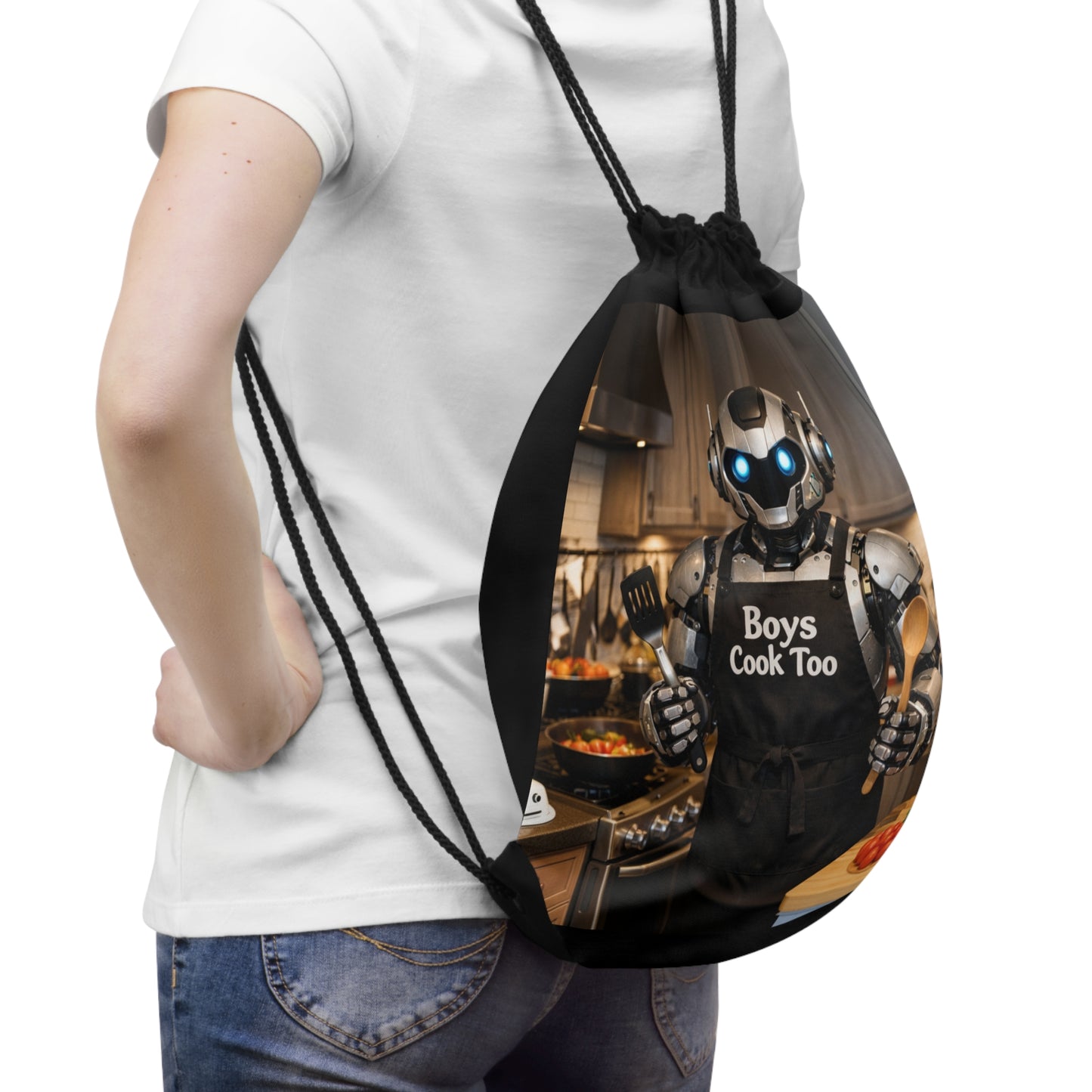 Tech Goat Vibes Durable Drawstring Bag