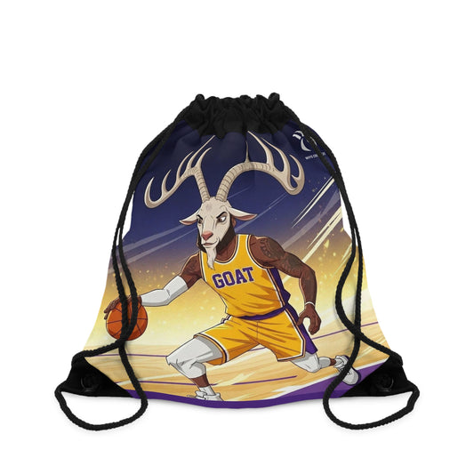 Basketball Goat Vibes Drawstring Bag
