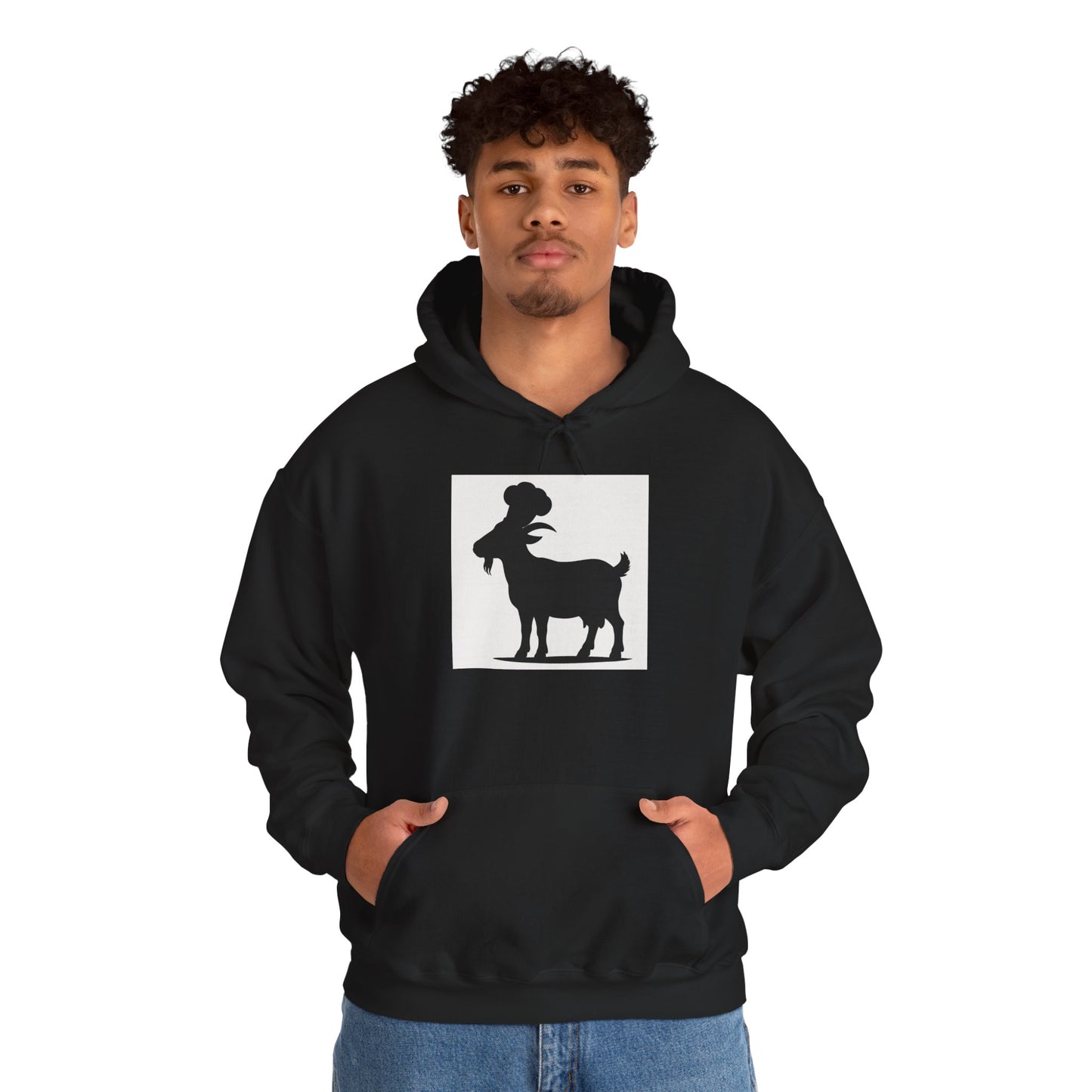 Goat Silhouette Hooded Sweatshirts - Select Colors