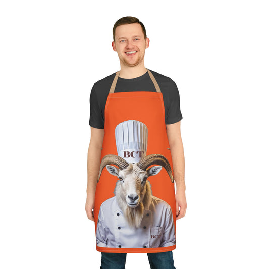 Mandarin Melon Goat Chef Apron
