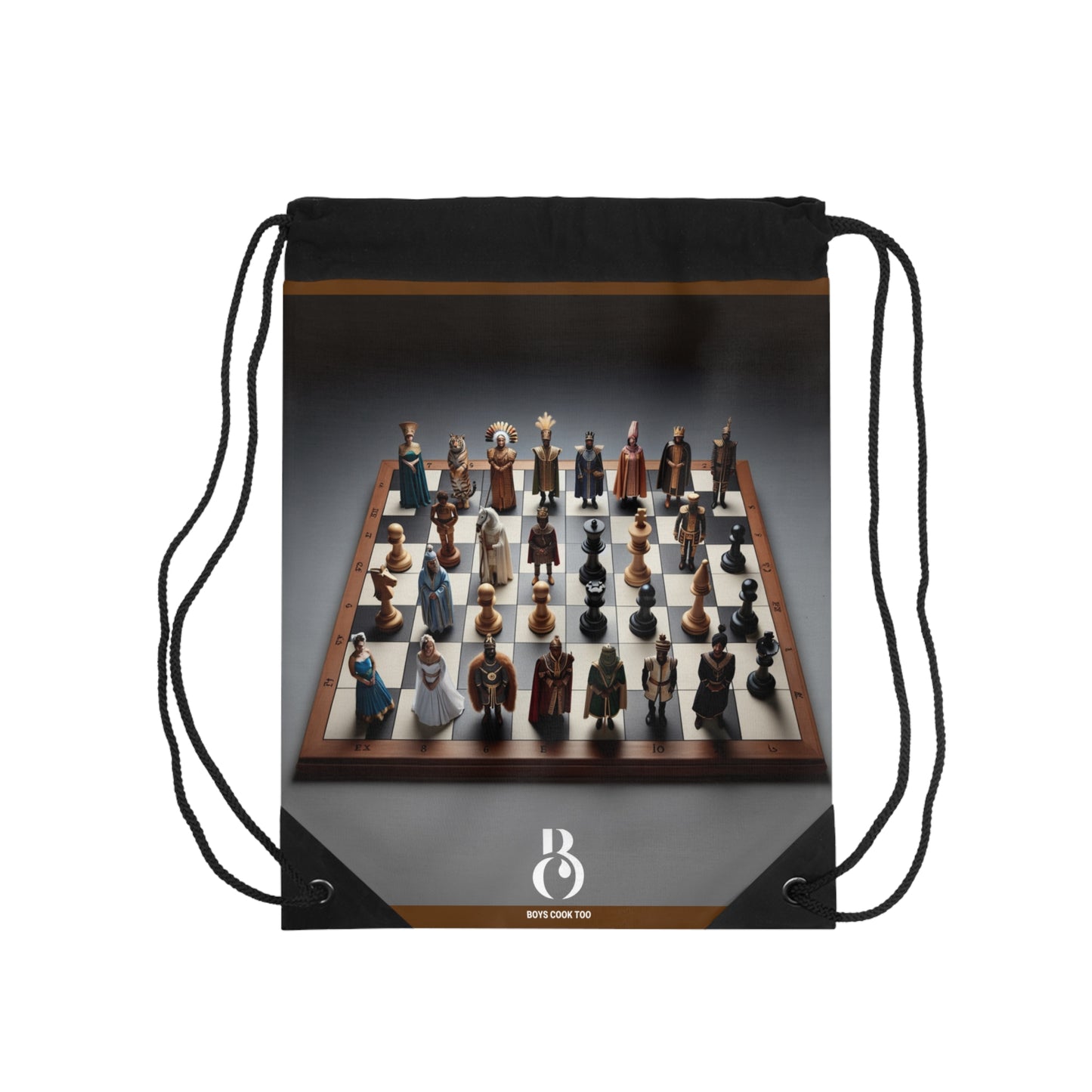 Chess is Real Life Drawstring Bag