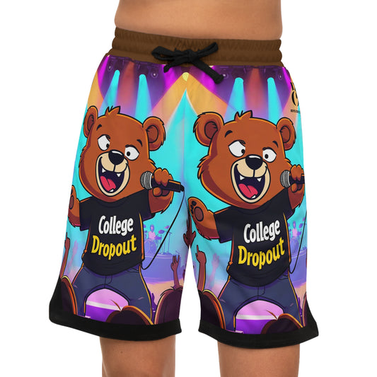 "College Dropout" Music Lovers & Grads Athletic Shorts