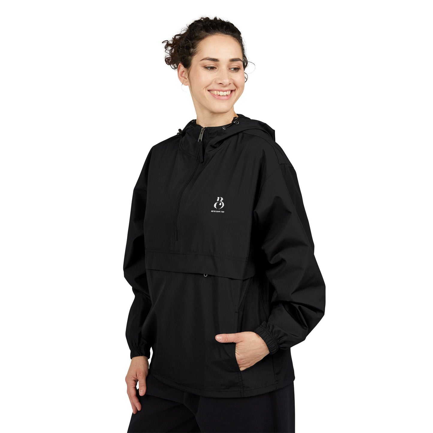 Waterproof, Hooded, Pullover Jacket — Champion Lightweight Windbreaker