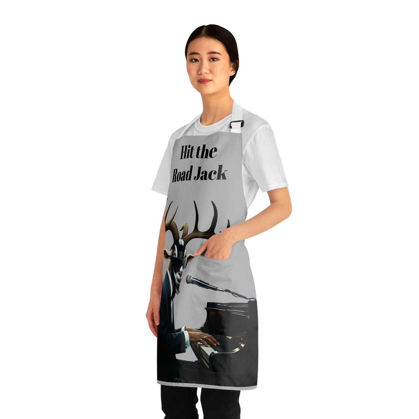 'Hit the Road Jack' Piano-Playing Goat Apron