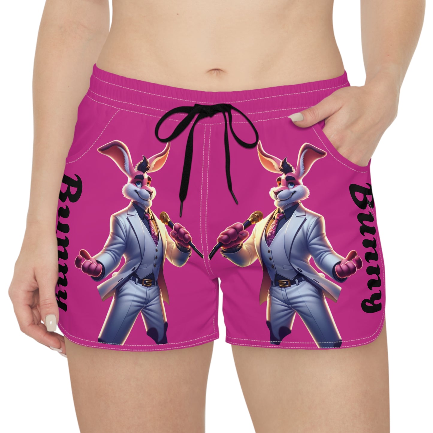 Playful Bunny Crooner Goat Shorts