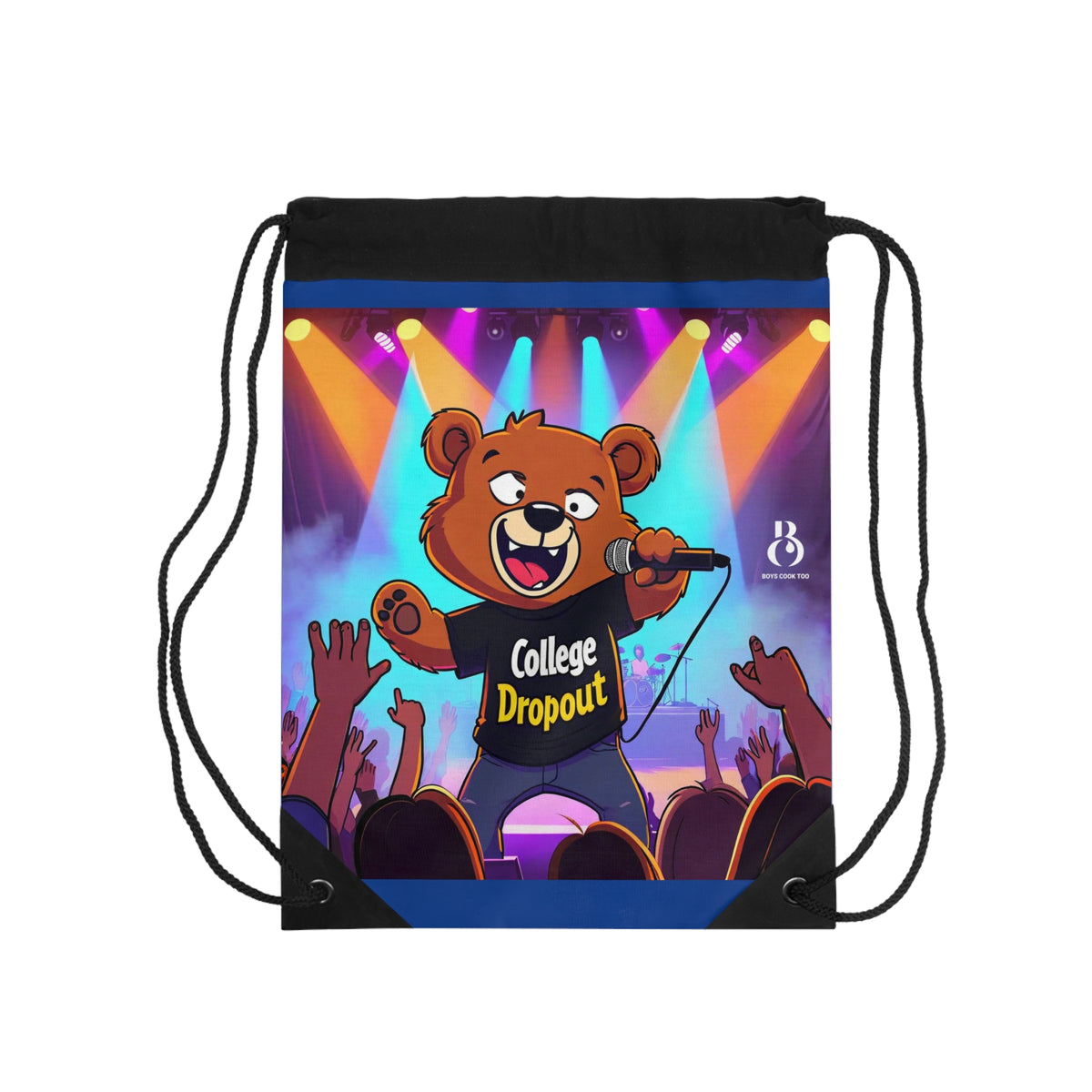 Music Producer Shrug Extremely Drawstring Bag