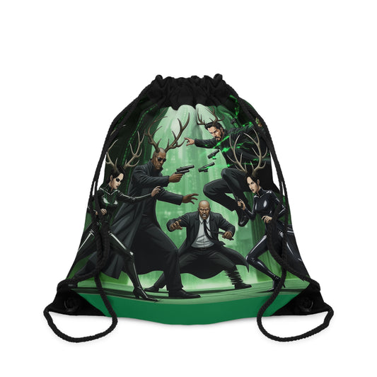 "Wake Up" Durable Drawstring Bag