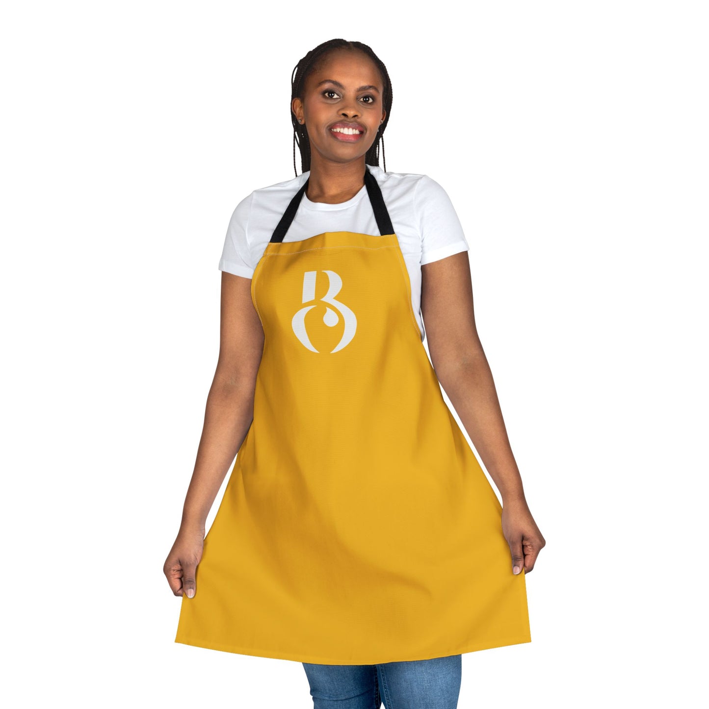 'I Love Boys Who Cook' Mustard Seed Yellow Apron