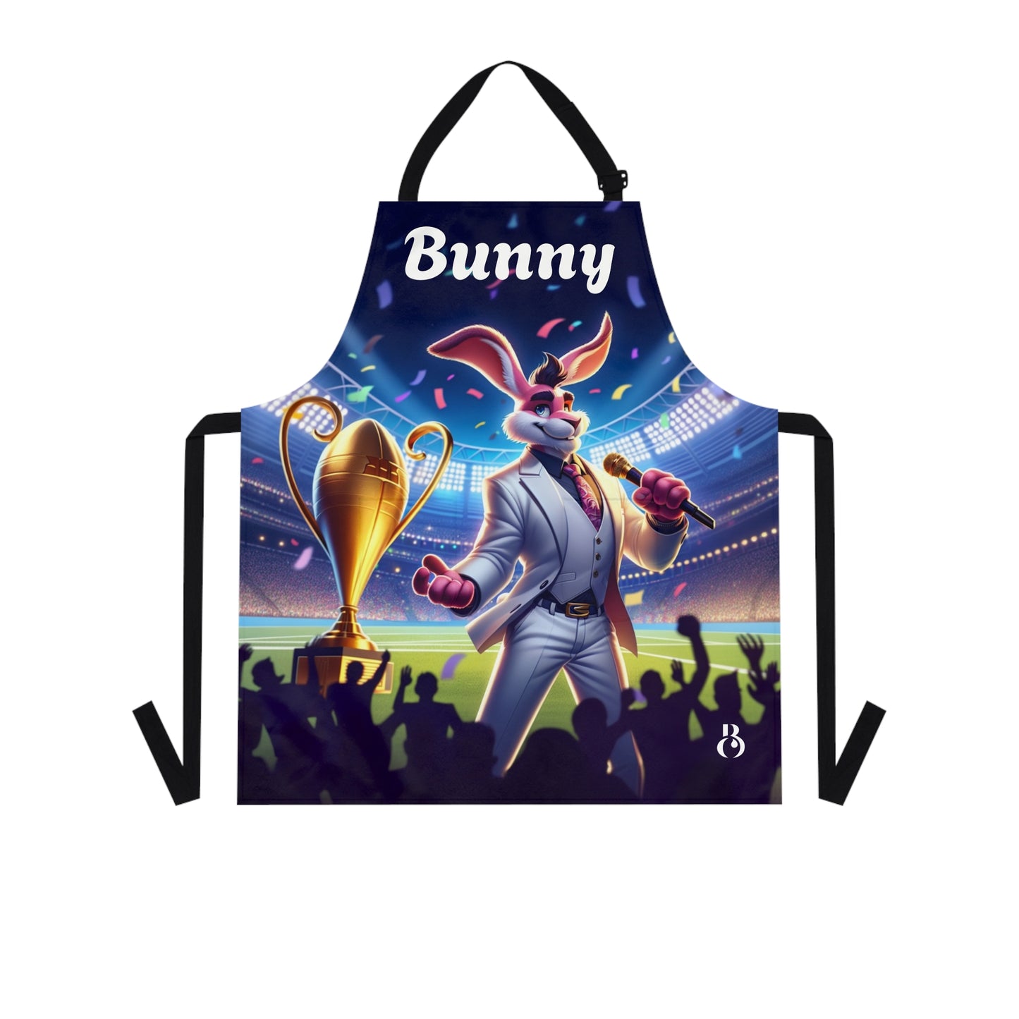 Bunny Superbowl Championship Stadium Trophy Apron