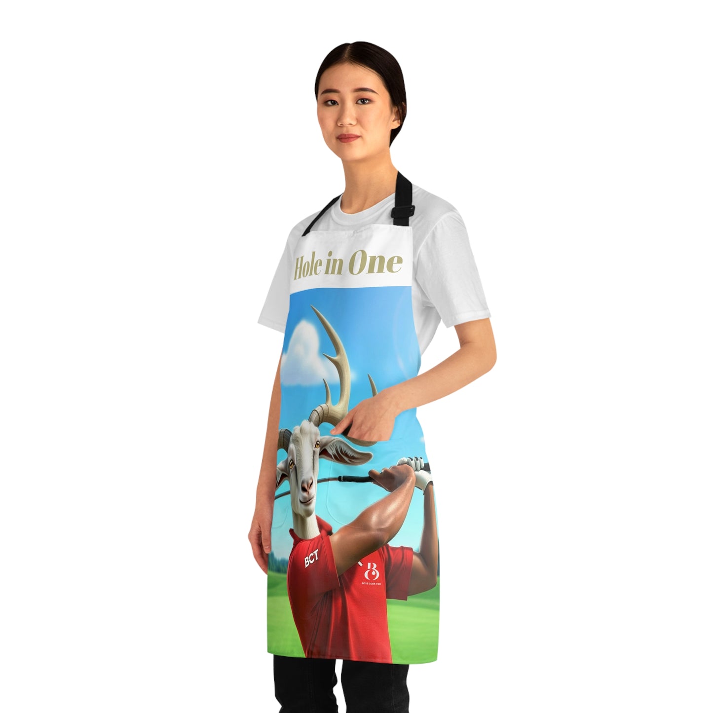 Hole in One Golf Goat Apron